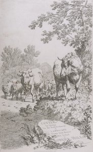 Titelblad for kvæg i grupper til udsmykning af landskab..., 1808
